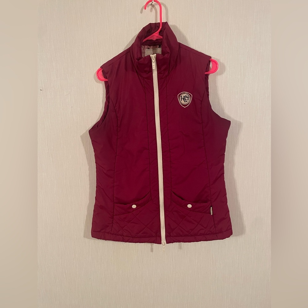 Women's Burgundy Quilted Vest